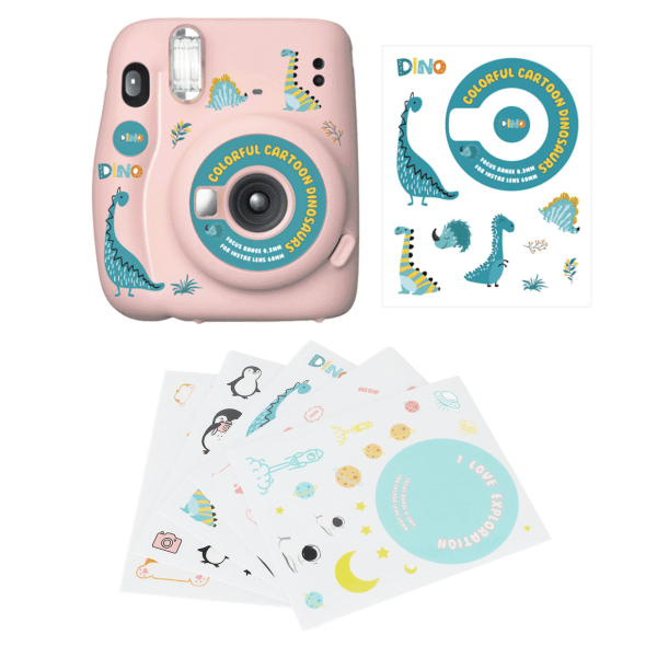 Söta tecknade DIY-klistermärken - Space Animals-serien för Fuji Instax Mini 11-kamera