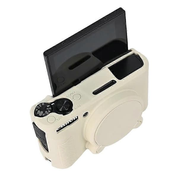 n6H For Canon SX740 SX730 Soft Silicone Protective Case Anti-fall X9H Camera Protector - Beige