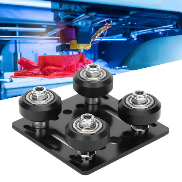 1 STK V Type Portalplade Sort til 3D-printertilbehør Aluminiumsprofiler EU-standard 2020