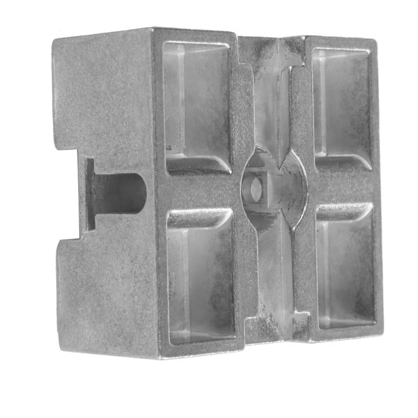 Zink-legering Galvanisering Metall Central Block 50x50mm Metall Mellanstycke Z030M
