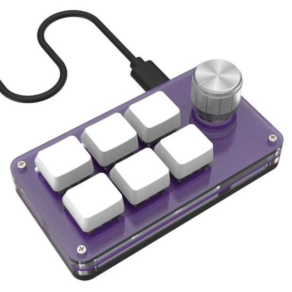 6 Taster Mini Mekanisk Tastatur Makro Egendefinert USB-grensesnitt for Sayobot OSU
