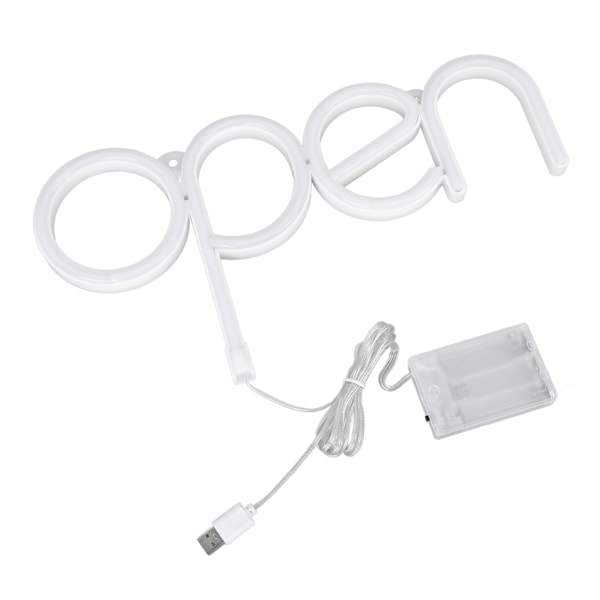 Neon Open -kyltti kirkas RGB LED -kyltti 13,8x7,3 tuumaa paristolla USB-käyttöinen PVC-neonvalonäyttö kauppajuhliin ravintoloihin
