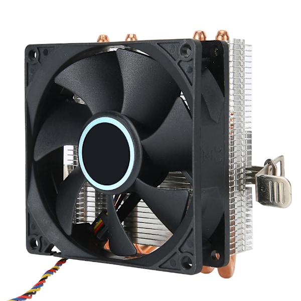 CPU-kylare Push Down Blow Down 4 Kopparrör 4 Pin Icke-Ljus Svart för AMD 775 / 1366 / 1155