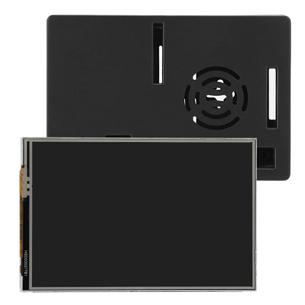 För Raspberry Pi 4B Set ABS-fodral Skyddsskal 3.5in Skärm Kylfläns Skruvmejsel