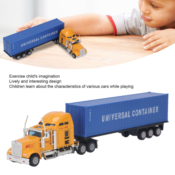 Container Truck Legetøj Legering Shell Trailer Model Legetøj til børn