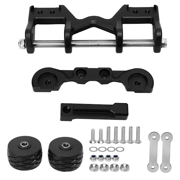 RC Bil Head Up Hjul Justerbar Stabil Aluminium Legering Wheelie Bar til Traxxas MAXX 1/10 RC Bil Sort