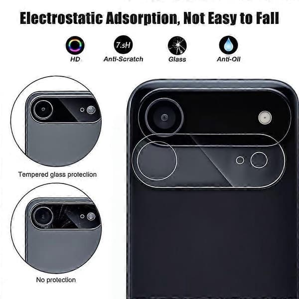 For iPhone 17 Air Camera Lens Protector WANLONFENG Full Coverage HD Clear Lens Film with Cleaning