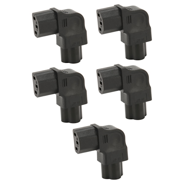 5 stk. IEC320 C6 til IEC320 C7 Strømadapter 2500W Strømstikadapter til PDU Chassis Strømforsyning UPS Stikkontakt