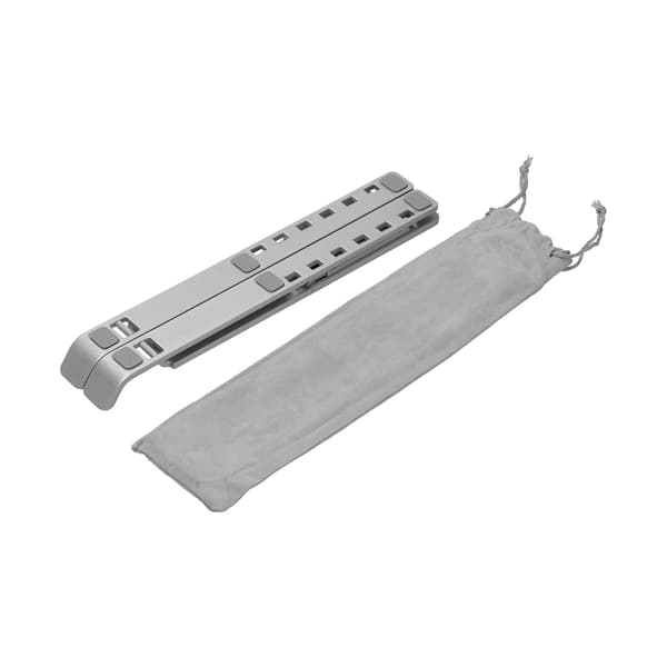 Bärbart hopfällbart laptopställ i aluminiumlegering, datorställ, kylställ, silver