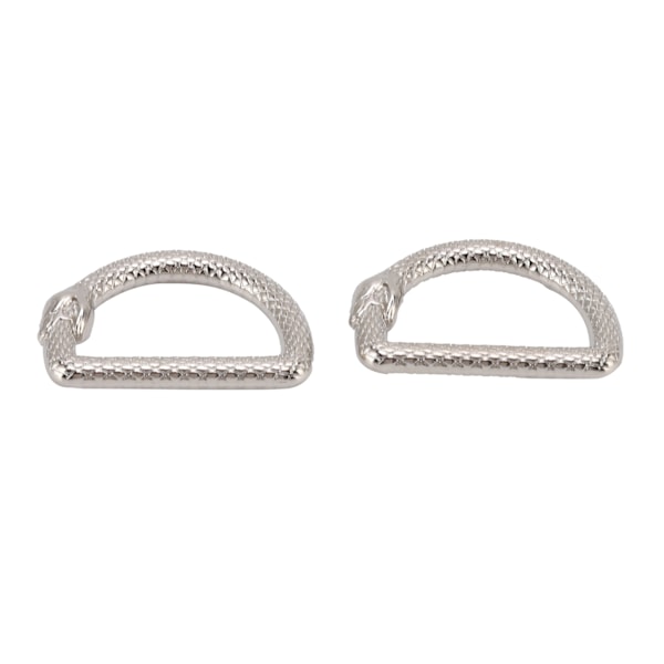 20 st Metall D-ringar Ouroboros Design Multifunktionell Zinklegering D-ringar Spänne för Handväska Bälte Plånbok DIY Hantverk