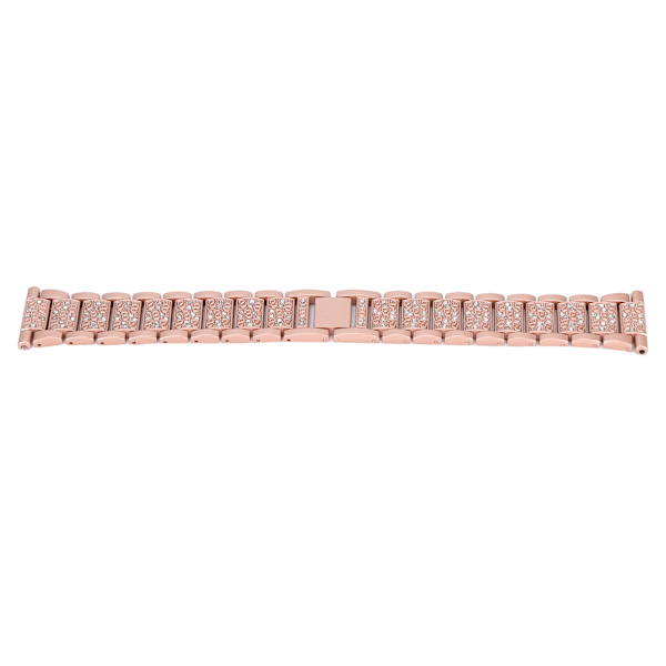 Klokkereim Metal erstatningsbånd med Rhinestone kompatibel for Huawei Watch 22mm Pink