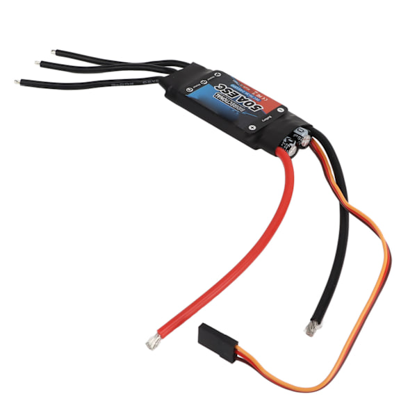 Borstlös Elektrisk Hastighetsregulator Bidirektionell Svart 50A RC Bil ESC för Båt Undervattenpropeller