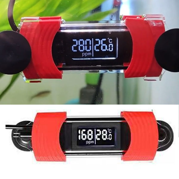 Akvarium Termometer HD Digital Display USB-drevet Vandtæt Kalibreringstype Akvarium Termometer til Saltvand med TDS Vandkvalitetstest