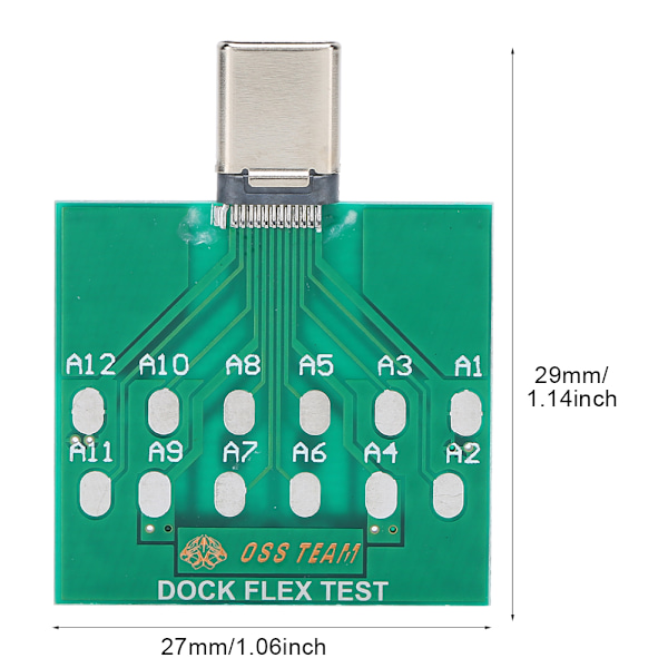 2 kpl Dock Test Board USB 5 Pin Akun Virran Latausportti Helppo Testauskorjaus Android Type C -puhelimelle (1)