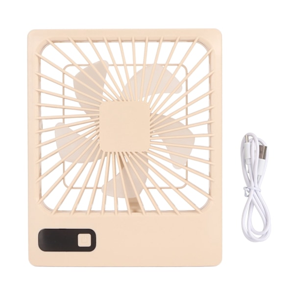 Pieni pöytätuuletin hiljainen 5 nopeutta LED-virranäyttö taitettava kannettava pöytätuuletin toimistoon, makuuhuoneeseen, kotiin, khaki