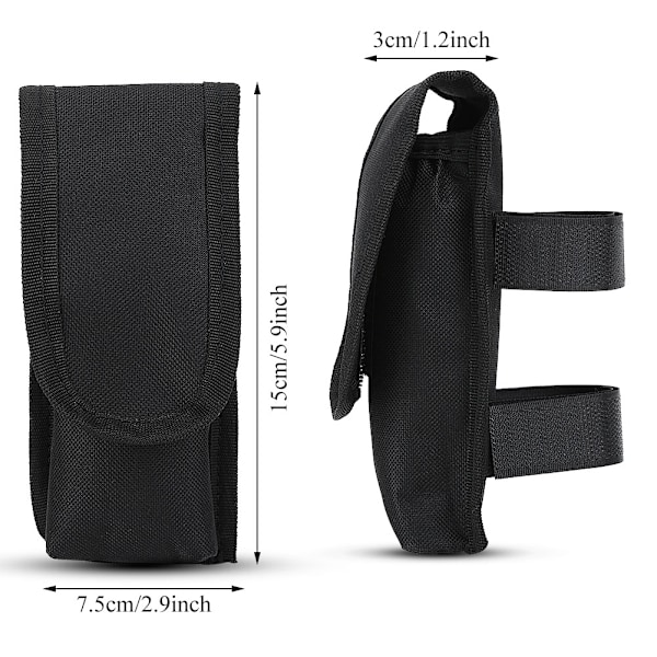 Universal Nylon Molle batteriväska hållare förvaringsväska Pack för utomhuskampsjakt