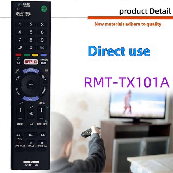 Type A RMT-TX101A Replacement Remote Control for Sony TV Universal Smart TV Remote