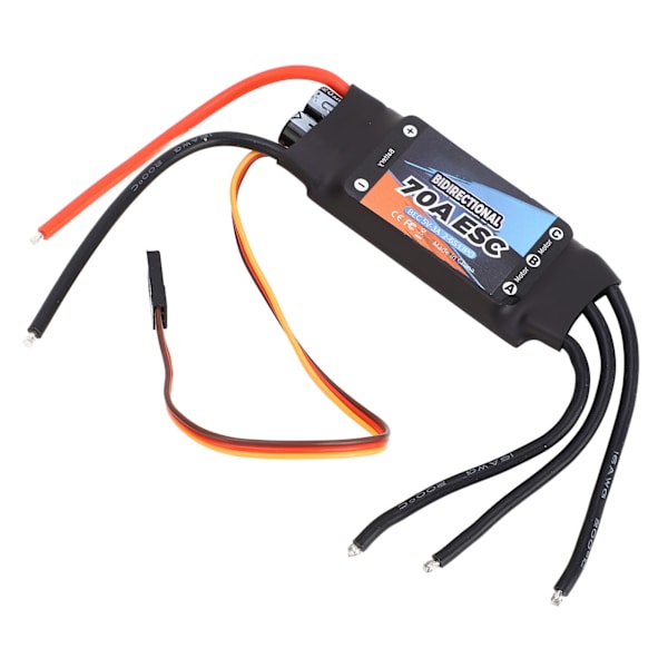 RC Elektrisk Hastighetsregulator 70A Bidirektionell Elektroniska Komponenter RC Borstlös ESC för RC Båt Undervattenpropeller