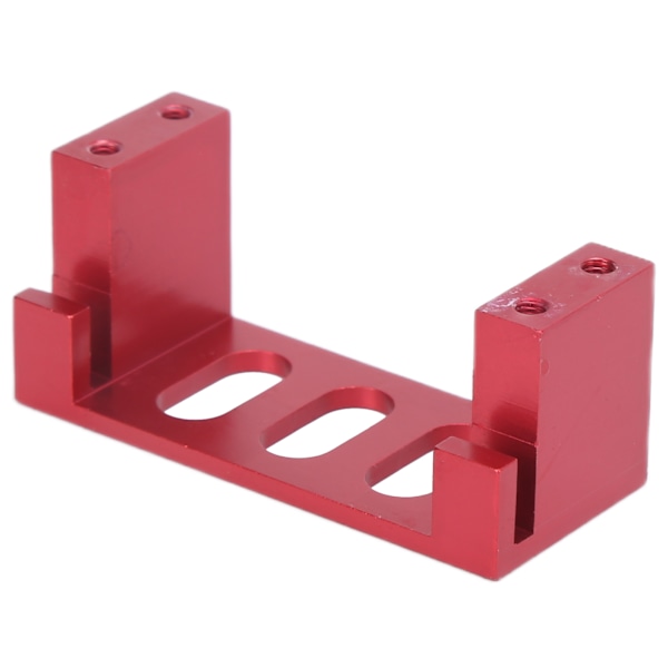 Metall styreservo feste med fast base aluminiumlegering RC servofeste for WLToys 104001 1/10 RC bil Rød