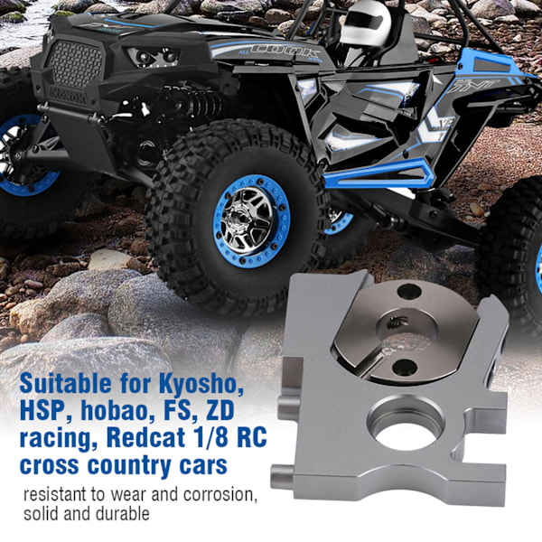 CNC alumiiniseos Moottorin kiinnitysteline Osa Tarvikkeet 1:8 RC Cross Country -autoihin
