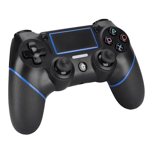 PS4-3 Trådløs Spilcontroller ABS Sort Klassisk Ergonomisk Udseende