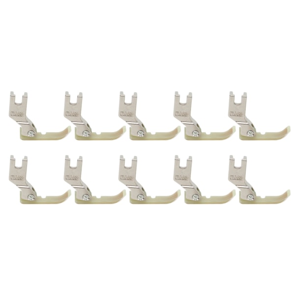 10 stk. Industrisymaskine Trykfod til T36N Rustfrit Stål Plastik Bærbar 1x3x3cm/0,4x1,2x1,2in Syfod
