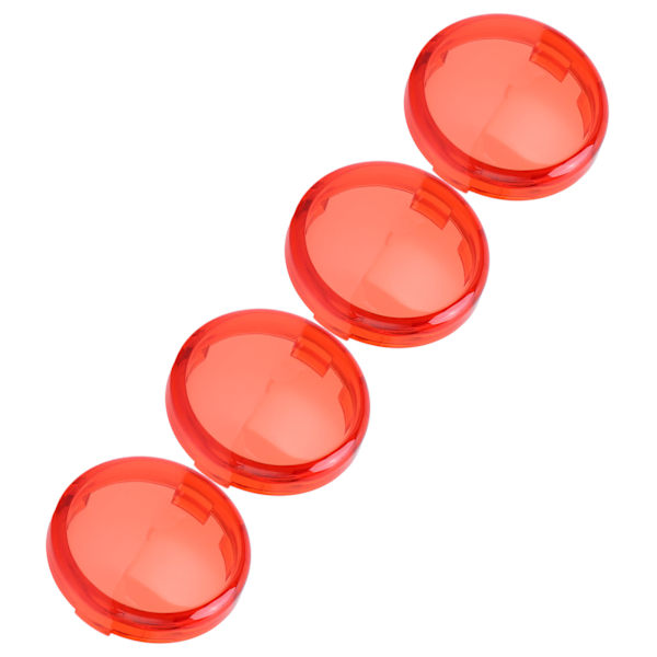 4 st 6 cm/2,36 tum Motorcykel Blinkerslins Skydd ABS Universal Motorcykel Tillbehör Röd