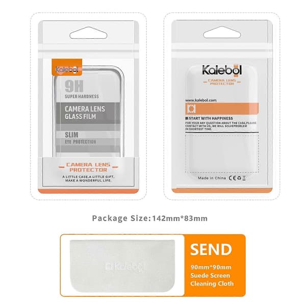 KALEBOL KLB-LPC005 Lens Protector for iPhone 14/14 Plus, Aluminum Alloy Camera Frame