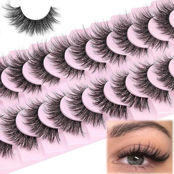 False Eyelashes Clear Natural Eyelash Extension Cat Eyes Curled