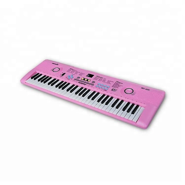 Bärbar 61-tangenters Elektroniskt Keyboard Piano med Mikrofon