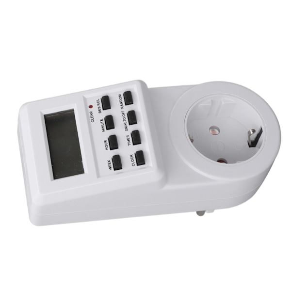 Indendørs Mini Stikkontakt Timer Digital Nedtællingstimer Stikkontakt Indendørs Tidsindstillet Strømafbryder med Nedtælling Strømafbrydelse Beskyttelse EU Stik 230V 16A 3680W.μ