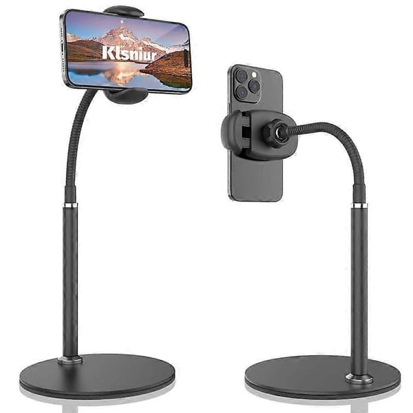 Adjustable Height and Angle Phone Stand with Gooseneck