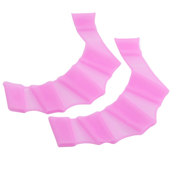 1 par simhandbojor simfötter Silikon simfingervävshandskar Swim Palm Finger Purple L