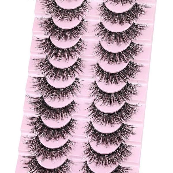 False Eyelashes Clear Natural Eyelash Extension Cat Eyes Curled