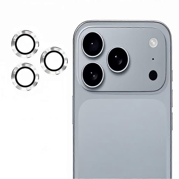 For iPhone 17 Pro/iPhone 17 Pro Max Camera Lens Protector WANLONFENG Metal CD Texture Tempered