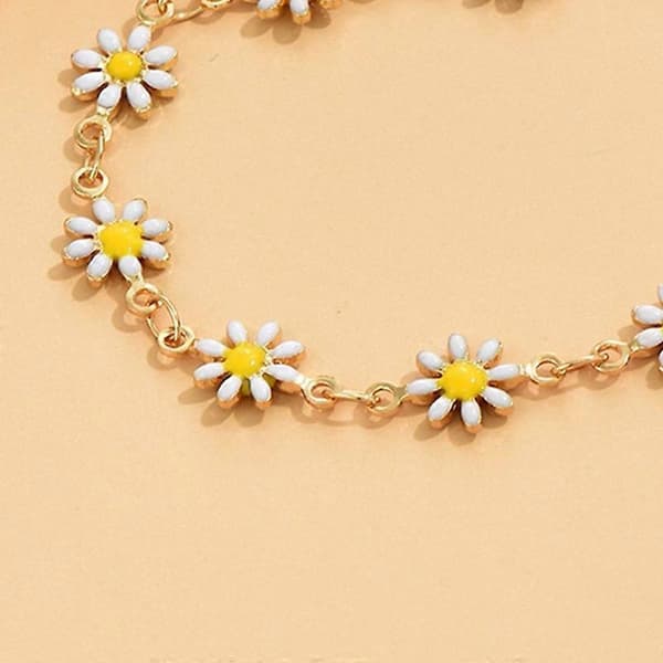 Bohemian Daisy Ankle Chain
