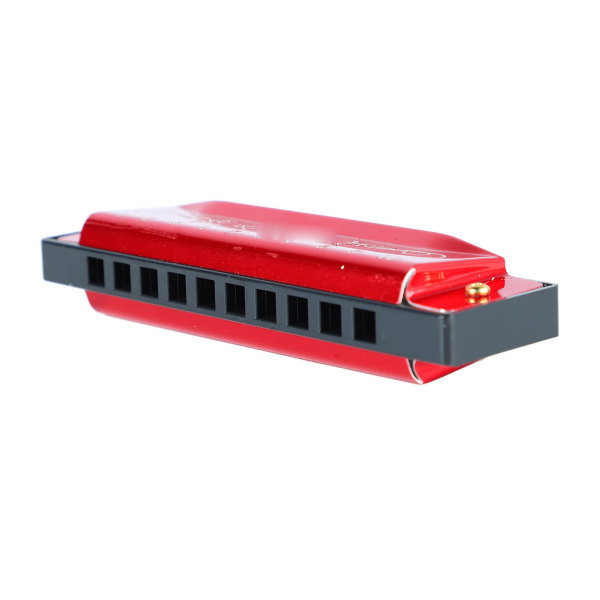 Harmonica 10 Hole 20 Tune C Key Professional Standard suuurut case aloittelijalle, punainen