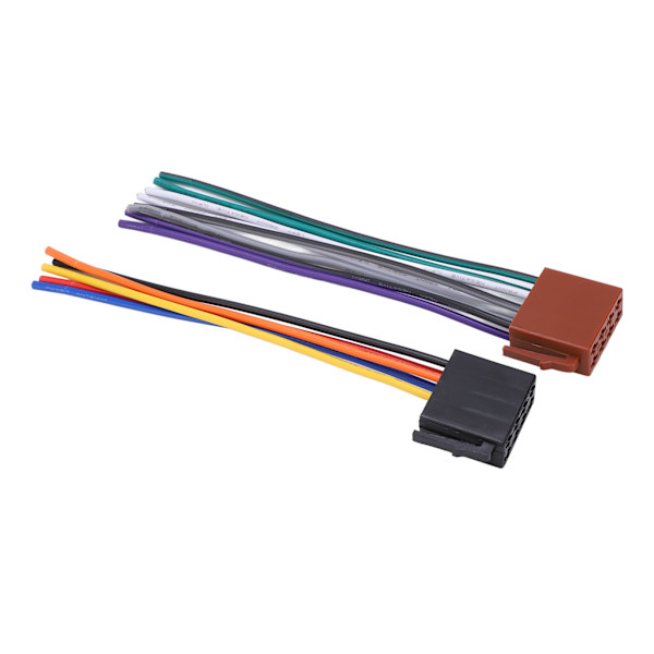 2 stk./sæt ISO-kabeladapter ABS metal bilstereoadapter stik udskiftning til C230 2000