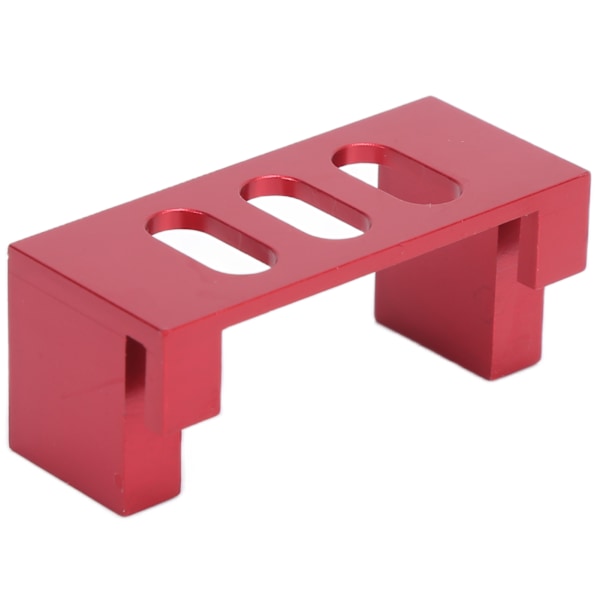 Metall styreservo feste med fast base aluminiumlegering RC servofeste for WLToys 104001 1/10 RC bil Rød