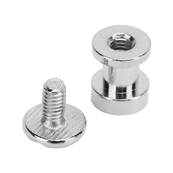 300 Set DIY Bokbindningsskruv Dubbla Lager Platt Huvud Slätare Kanter Chicago Skruvar Sortimentset för DIY Kläder Väskor Silver