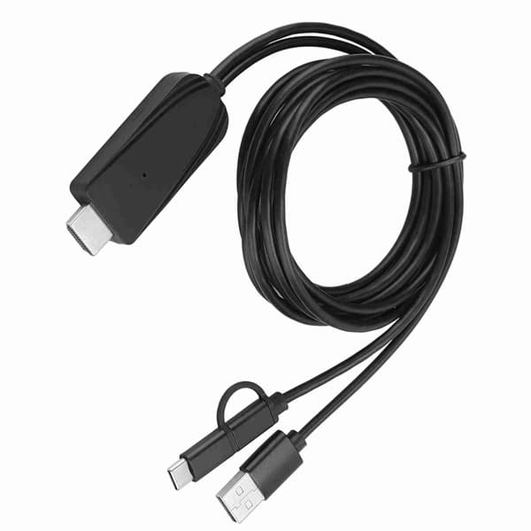 1080P HD USB C Adapterkabel Bluetooth Samme Skjermkabel for Android Mobiltelefon
