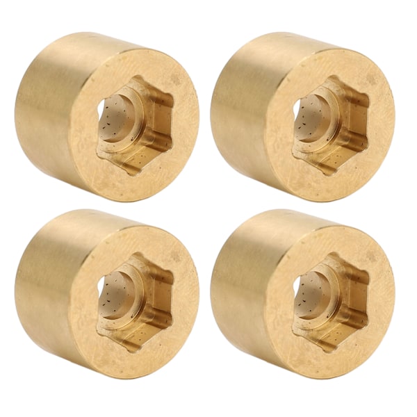 4 kpl Pyörän Kuusikulmainen Napa Laajennus Messinki Paino Kulumiskestävä Pyörän Kuusikulmainen Laajennus Adapteri 1.9in 2.2in Napa 15mm / 0.6in