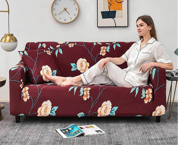 Elastisk sofatrekk sklisikkert Jacquard elastisk sofatrekk for 1-seters sofa