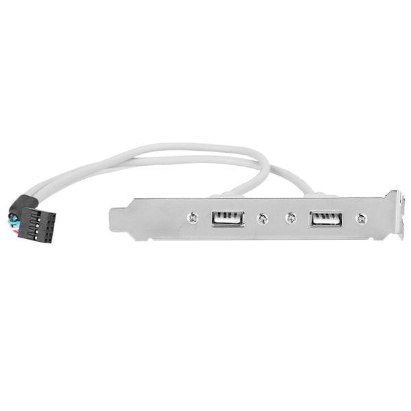 2-Port Bakpanelkabel USB2.0 Datorchassi Förlängning Nätverksadapter C0508