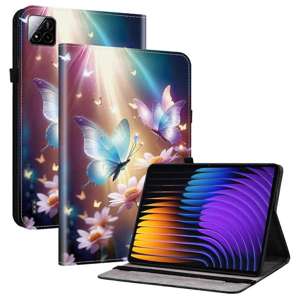 For Xiaomi Pad 7 Pro/Pad 7 Leather Case Pattern Printed Stand Tablet Protection with Card Slot