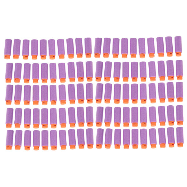 100 kpl Universal Short Darts High Density EVA Soft Shot Harmless Lelutäyttö erilaisille Ammuntaleluille Violetti