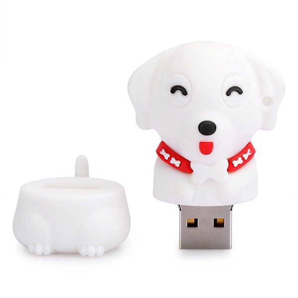Tegneserie U Disk PVC Materiale USB Lille Hundemønster Flash Pen Drive Sød Hukommelsespind 16G