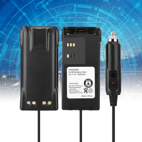 12 V Batterieliminator til Motorola HNN9008 GP320 GP328 GP338 GP340 GP360 GP380 GP640 GP680