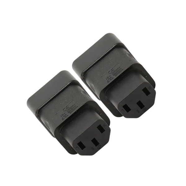 2 stk IEC320 C20 til IEC320 C13 Strømadapter Plug and Play C20 til C13 Strømuttak Adapter for UPS PDU Server Ups Socket