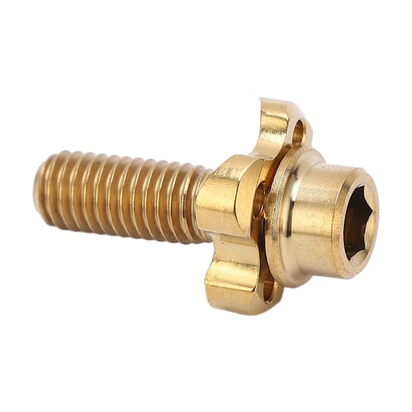 RISK Cykel Framväxel Skruv Packning Kit Ihålig Titanium Legering Vikbar Cykel Växlare Skruv Tillbehör Guld